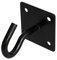 Augplatte 50x50mm mit Haken galvanisiert schwarz