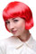 WIG ME UP - PW0114-PC13 Sexy Party Perücke Bob rot Disco Kurz & Frech