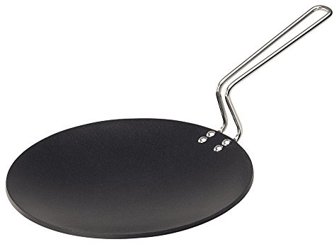 Futura Non-Stick Concave Tava Griddle, 10-Inch, 4.88 with Steel Handle