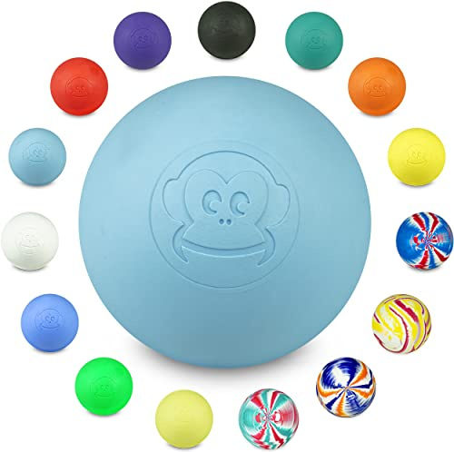 Captain LAX Massageball Original - Lacrosseball, Hartgummi, mit den Maßen 6 x 6 cm geeignet für Triggerpunkt- & Faszienmassage/Crossfit