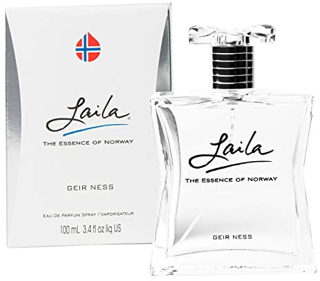 Geir Ness Laila Eau de Parfum Spray - Long Lasting Fresh, Airy and Clean Fragrance for Women - 3.4 oz / 100 ml