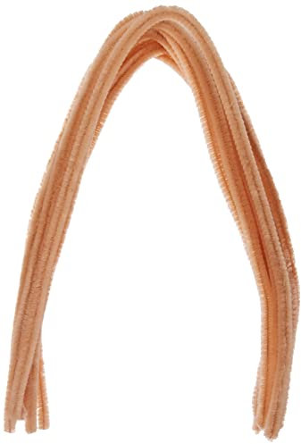 folia 77842 - Chenilledraht, Pfeifenputzer, 10 Stück in hellbeige, Durchmesser 8 mm und 50 cm lang, ideal für Kinder zum Basteln und Gestalten von Tieren, Figuren und anderen Formen