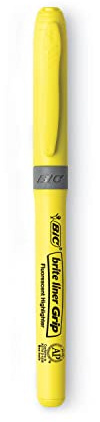 BIC Textmarker ´Highlighter Grip´, Keilspitze, gelb 811935