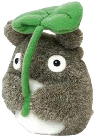 Mein Nachbar Totoro (Ghibli) Kuscheltier / Stofftier / Plüsch Figur: Totoro mit Blatt 13 cm