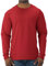 Jerzees Men's Adult Long Sleeve Tee, True Red, Medium