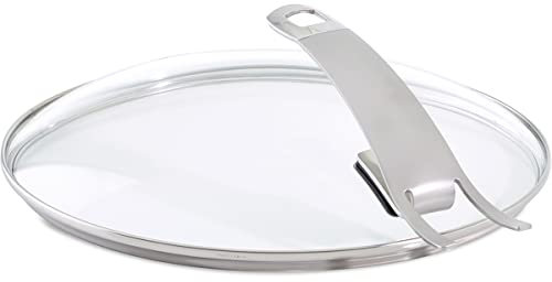 Fissler Pfannenzubehör Güteglasdeckel Premium – Pfannen Glasdeckel hoch – Deckel Edelstahl-Rand – 24 cm Ø Bratpfanne – 185-000-24-200/0