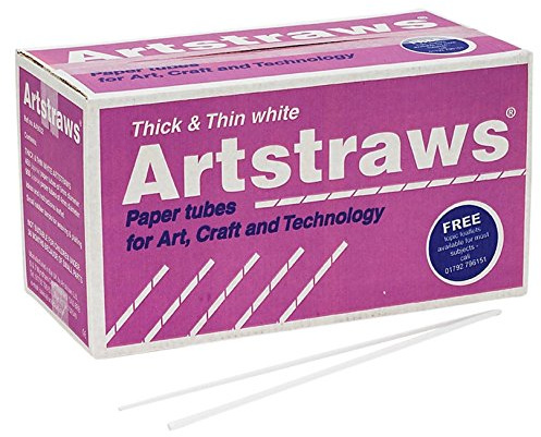 Artstraws School Pack Thin and Thick, Pack of 900 and 450, White