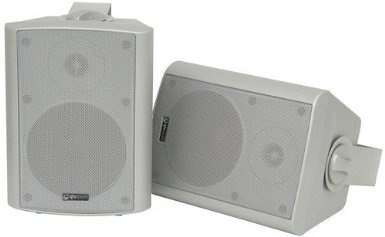 QTX Z7J 2WAY ACTIVE MONITOR HOME ENTERTAINMENT SYSTEM STEREO SPEAKER SET WHITE