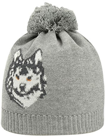 d-generation Jungen Pudelmütze Strick Mütze, Grau (Light Gray Melange 8100), (Herstellergröße: 49)