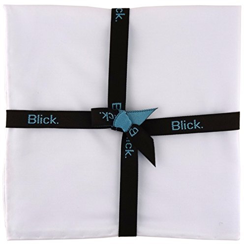 Blick Baumwoll-Einstecktuch weiss einfarbig - Einstecktuch 30 x 30 cm handrolliert - 100% Baumwolle - Hand rolliert