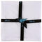 Blick Baumwoll-Einstecktuch weiss einfarbig - Einstecktuch 30 x 30 cm handrolliert - 100% Baumwolle - Hand rolliert