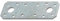 Alberts 330088 Flachverbinder | sendzimirverzinkt | 96 x 35 mm | 25er Set