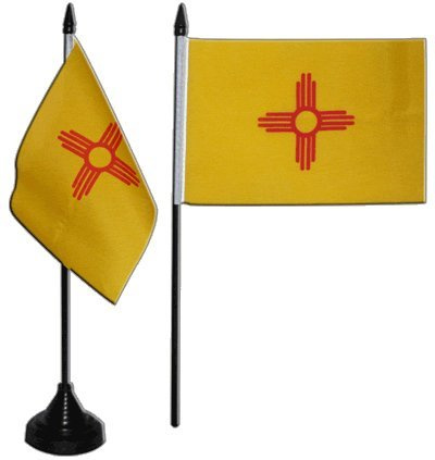 Flaggenfritze® Tischflagge USA New Mexico 10x15 cm