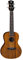 Luna Guitars Konzertukulele mit lasergraviertem Tattoodesign, inkl. Gigbag