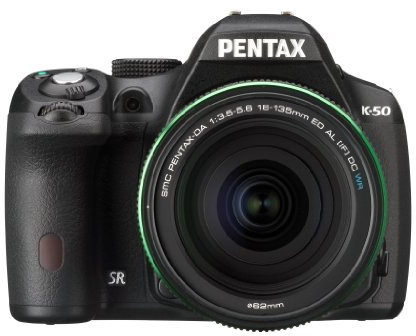 Pentax K-50 Appareil photo Reflex numérique 16 Mpix + Objectif DA 18-135 Noir
