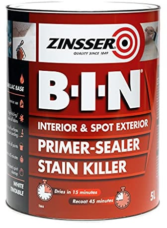 Zinsser BIN Primer-Sealer & Stain Killer 5 Litre