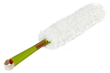 Full Circle Dust Whisperer, Washable Microfiber Duster, Polyester, Green