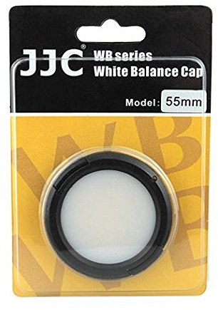 JJC Easy Snap Weißabgleichkappe für 55mm Filter Durchmesser