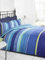 Rapport Bettbezug-Set, Navy-Blau, Grün und Weiß gestreift, für King-Size-Betten