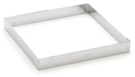 De Buyer 3905.16 Tortenringe aus Edelstahl, Höhe 2 cm 16Cm