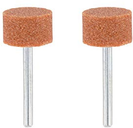 Dremel 8193 Juego de accesorios de piedras de amolar de óxido de aluminio, 2 piedras cilíndricas para amolar y afilar metales (15,9 mm)
