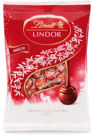 Lindt Schokolade | LINDOR Mini Kugeln Vollmilch, 100g Beutel, Geschenk
