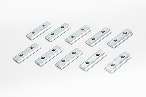 LOADCARE 10x Nutenstein/Nutensteine mit 2X M6 Gewinde für Airlineschiene, Zurrschiene
