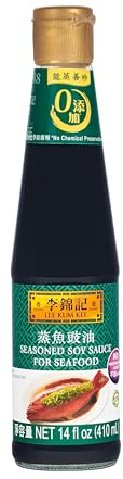 Lee Kum Kee Sojasauce für Meeresfrüchte – Würzsauce auf Sojabasis – Ideal für Meeresfrüchte und Fisch – 12 x 410 ml