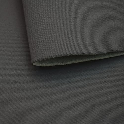 Ch.Cabanski Automobilstoff, Autopolsterstoff in Dark Grey mit 3 mm Schaum und Netz (CP-002 Dark Grey 3mm)