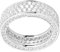 Sterling 925er Silber Pave Ring - THREE CZ LINES - 7
