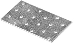 Perforated Plate Flat Sheet Wood Connector Nail Plate Hole Connectors 6x12 cm