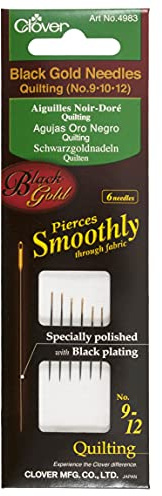 Clover Black Gold Needles: Quilting Assorted, 1