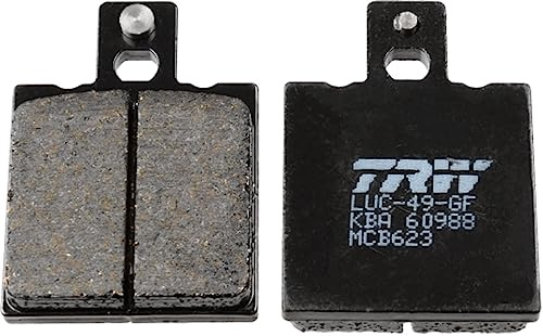 TRW MCB623 Brake Pad Set Disc Brake Organic Allround Compatible for Honda Motorcycles CRM 1989 - Rear Axle and Other Vehicles