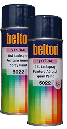 Kwasny 2 bombes de peinture Belton Spectral RAL5022 bleu nuit 400ml
