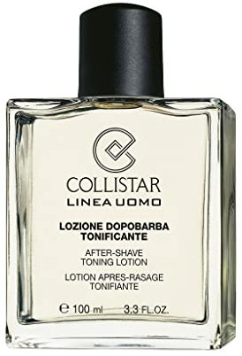 Collistar tonisierende Aftershave-Lotion, mit Vitamin A und E, tonisiert, spendet Feuchtigkeit und erfrischt, 100 ml, in der Packung ist auch ein tonisierendes Duschgel im 30-ml-Format enthalten