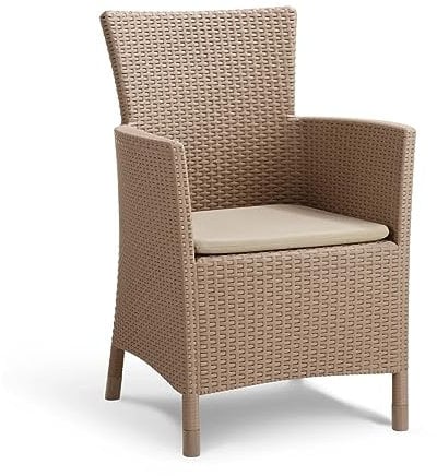 KETER Iowa – Fauteuil de Jardin 60x62x89 cm Cappuccino
