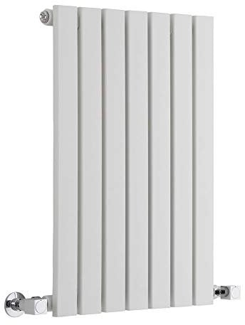 Milano Capri White Horizontal Single Flat Panel Radiator - 635mm x 413mm