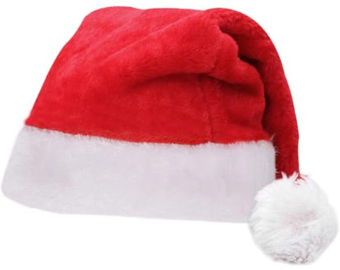 SHATCHI SHATCHI-866 Santa HLUX Weihnachtsmannmütze, rot/weiß, Einheitsgröße