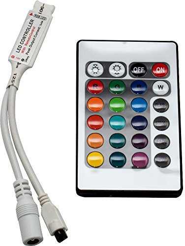 RGB Steuerung IR mit 24- oder 44- Tasten in Standard- oder Mini-Ausführung für LED RGB Streifen (24 Tasten Mini)