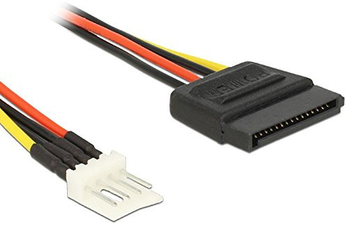 Delock Kabel Power SATA 15 Pin Stecker >Floppy 4 Pin Stecker