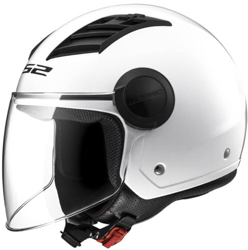 LS2 Helm Motorrad of562 Airflow, Gloss White Long, L