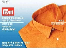 Prym - Prym Brass Silver (0.60 x 14mm) Headpins - 1 Unit