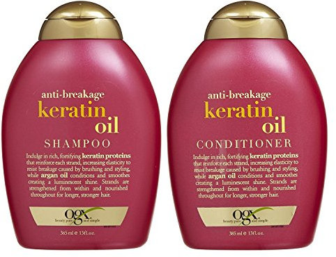 OGX Anti-breakage Keratin Oil Shampoo & Conditioner (13 Ounces) by OGX