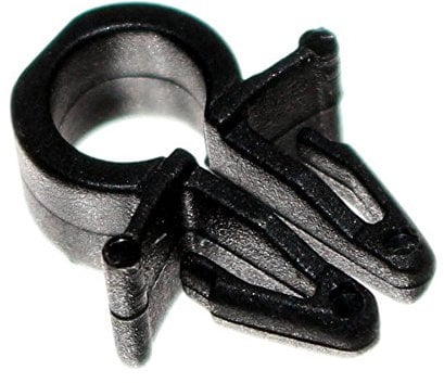 12x Bowdenzug Halter Clip Leitung Halterung bis 5mm Bowdenzüge Spreizniet Schwarz NEU Old-Harvest