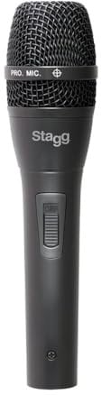Stagg SDM80 Professional Cardioid Dynamic Microphone, 3-Pin XLR Connection, Vocal and Instrumental Microphone