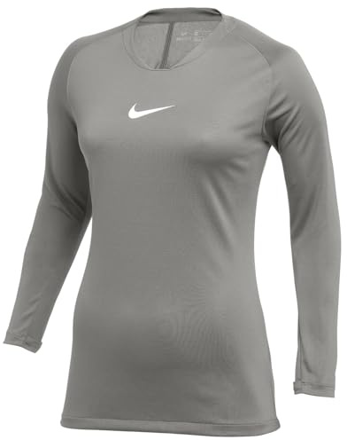 Nike AV2610-057 Dri-FIT Park First Layer T-Shirt Damen Pewter Grey/White Größe XS