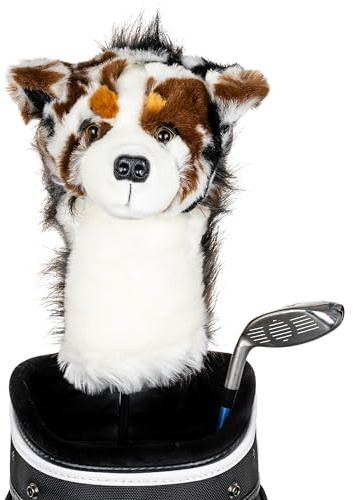 Daphne's Unisex Adult Australian Shepherd Novely Headcover - White, NA