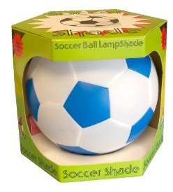 Blue and White Football Lampshade