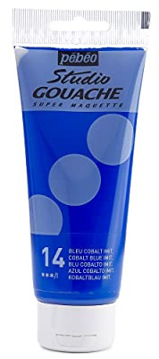PEBEO 100 ml Studio Gouache, Cobalt Blue Imitation