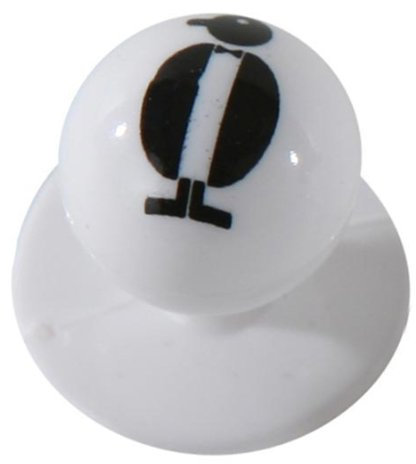 Kochjackenknöpfe Pinguin, weiß 12er-Pack